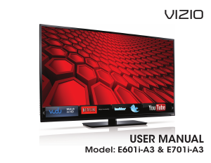Handleiding VIZIO E701i-A3 LED televisie