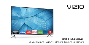 Handleiding VIZIO M49-C1 LED televisie