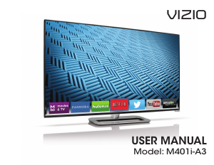 Manual VIZIO M401i-A3 LED Television