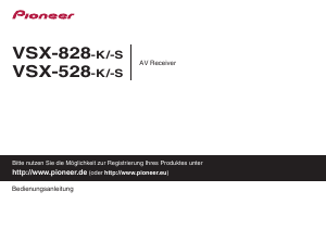 Bedienungsanleitung Pioneer VSX-528-S Receiver