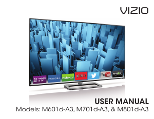 Manual VIZIO M601d-A3 LED Television