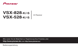 Bedienungsanleitung Pioneer VSX-828-S Receiver