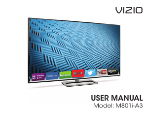 Manual VIZIO M801i-A3 LED Television