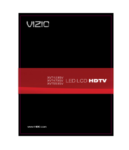 Manual VIZIO XVT423SV LED Television