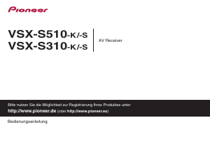 Bedienungsanleitung Pioneer VSX-S510-S Receiver
