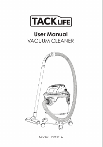 Manual Tacklife PCD01A Vacuum Cleaner