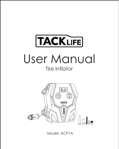 Manual Tacklife ACP1A Tyre Inflator