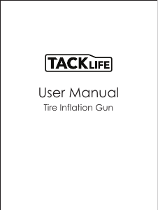 Manual Tacklife TIG03 Tyre Inflator