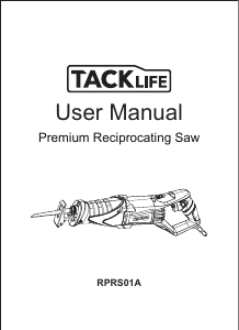 Manual Tacklife RPRS01A Reciprocating Saw