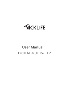 Manual de uso Tacklife DM01M Multímetro