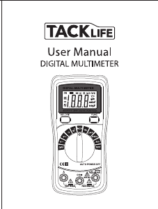 Manual Tacklife DM02A Multimeter