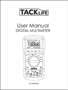 Manual de uso Tacklife DM03 Multímetro