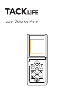 Manual de uso Tacklife LDM08 Medidor láser
