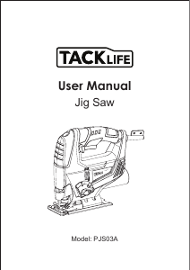 Mode d’emploi Tacklife PJS03A Scie sauteuse