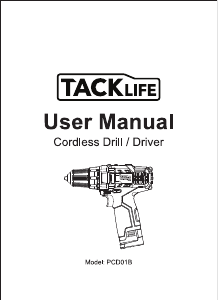 説明書 Tacklife PCD01B ドリルドライバー