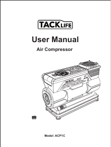 Manual de uso Tacklife ACP1C Compresor