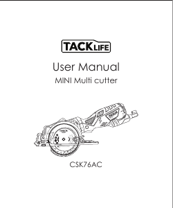Manual Tacklife CSK76AC Circular Saw