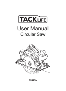 Manuale Tacklife PES01A Sega circolare