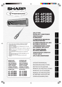Manual de uso Sharp AE-A18DR Aire acondicionado