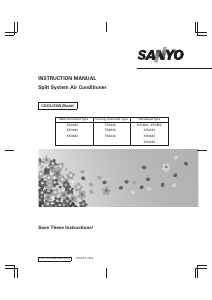 Handleiding Sanyo XS1822 Airconditioner