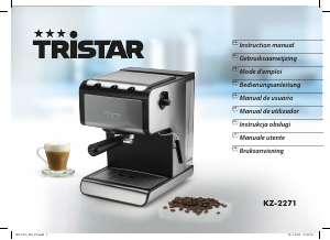 Manual de uso Tristar KZ-2271 Máquina de café espresso