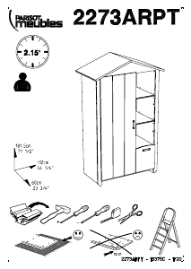 Handleiding Parisot 2273ARPT Biotiful Kledingkast