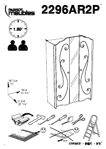 Hướng dẫn sử dụng Parisot 2296AR2P Alice Tủ quần áo