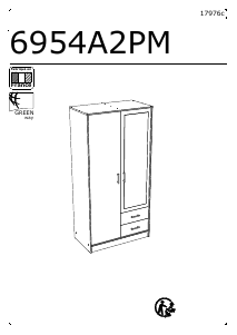 Manuál Parisot 6954A2PM Infinity Šatní skříň