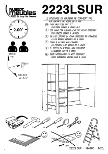 Mode d’emploi Parisot 2223LSUR Swoozy Structure lit mezzanine