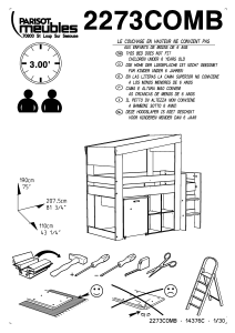 Manual de uso Parisot 2273COMB Biotiful Cama alta