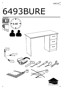 Manuale Parisot 6493BURE Infinity Scrivania