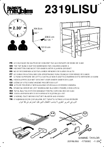 Hướng dẫn sử dụng Parisot 2319LISU Taylor Giường tầng