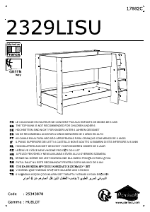 説明書 Parisot 2329LISU Hublot 二段ベッド
