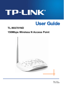 Manual TP-Link TL-WA701ND Access Point