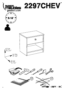 Návod Parisot 2297CHEV Lovely Light Nočný stolík