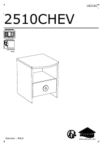 Návod Parisot 2510CHEV Mila Nočný stolík