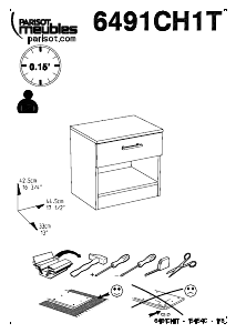 Manuál Parisot 6491CH1T Infinity Noční stolek