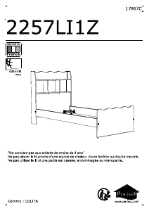 Manuál Parisot 2257L291 Lolita Rám postele