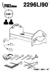 Manuale Parisot 2296LI90 Alice Struttura letto