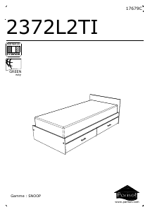 Manual Parisot 2372L2TI Snoop Estrutura de cama