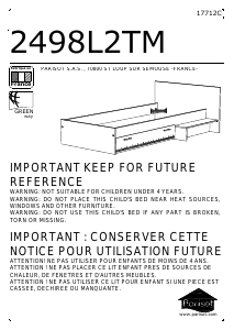 Instrukcja Parisot 2498L2TM Charly Rama łóżka