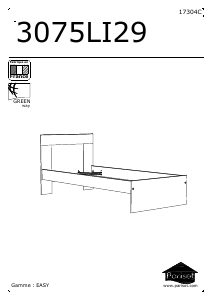 Manual Parisot 3075LI29 Easy Estrutura de cama