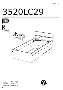 Hướng dẫn sử dụng Parisot 3520LC29 Infinity Khung giường