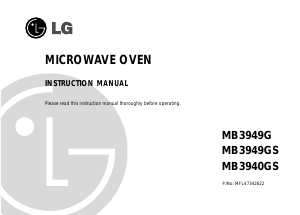Manual LG MB-3940GS Microwave