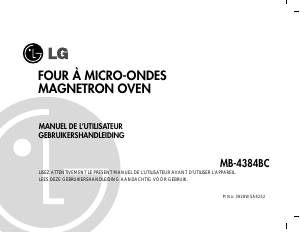 Handleiding LG MB-4384BC Magnetron