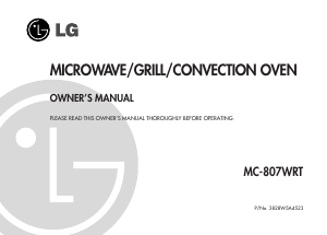 Manual LG MC-807WRT Microwave