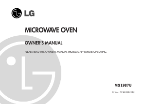 Manual LG MS1987U Microwave