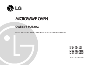 Manual LG MS2387TR Microwave
