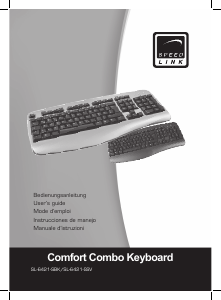 Bedienungsanleitung Speedlink SL-6421 Comfort Combo Tastatur