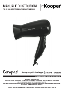 Manuale Kooper 2403945 Asciugacapelli